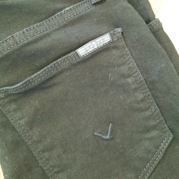 Hudson Women's Black Mid Rise Natalie Skinny Straight Leg Designer Jean's Pants - Picture 13 of 14